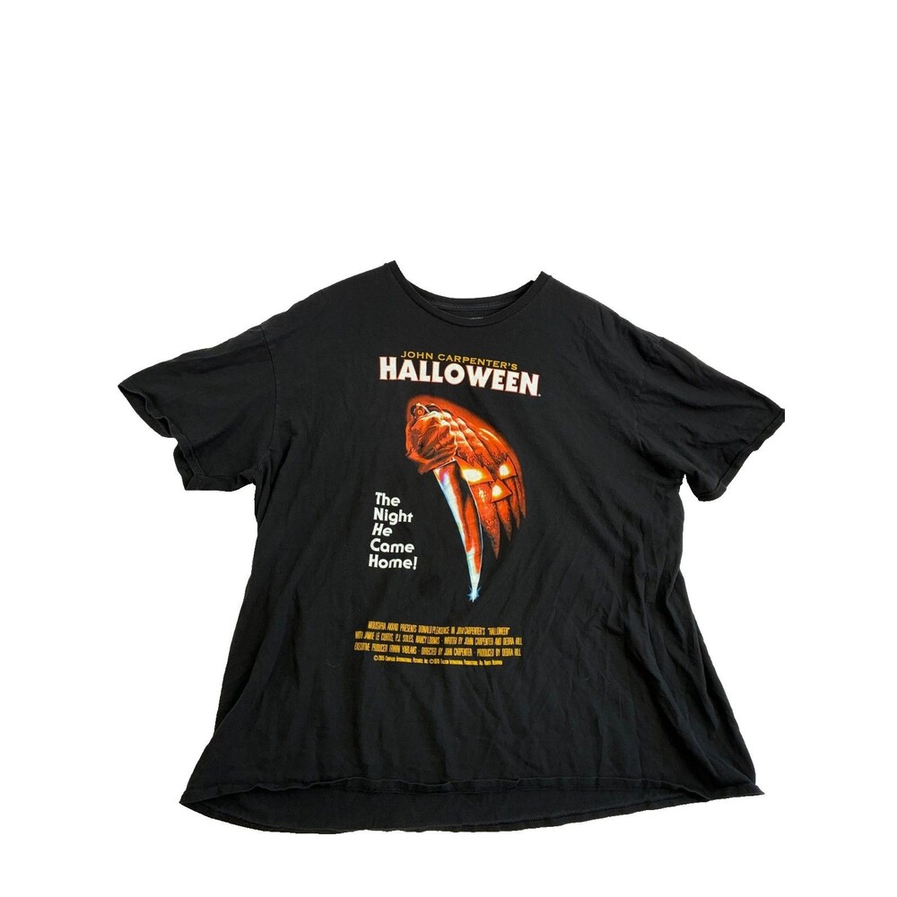 John Carpenter's Halloween 1978 Movie Poster T Shirt Black 3XL Michael Myers